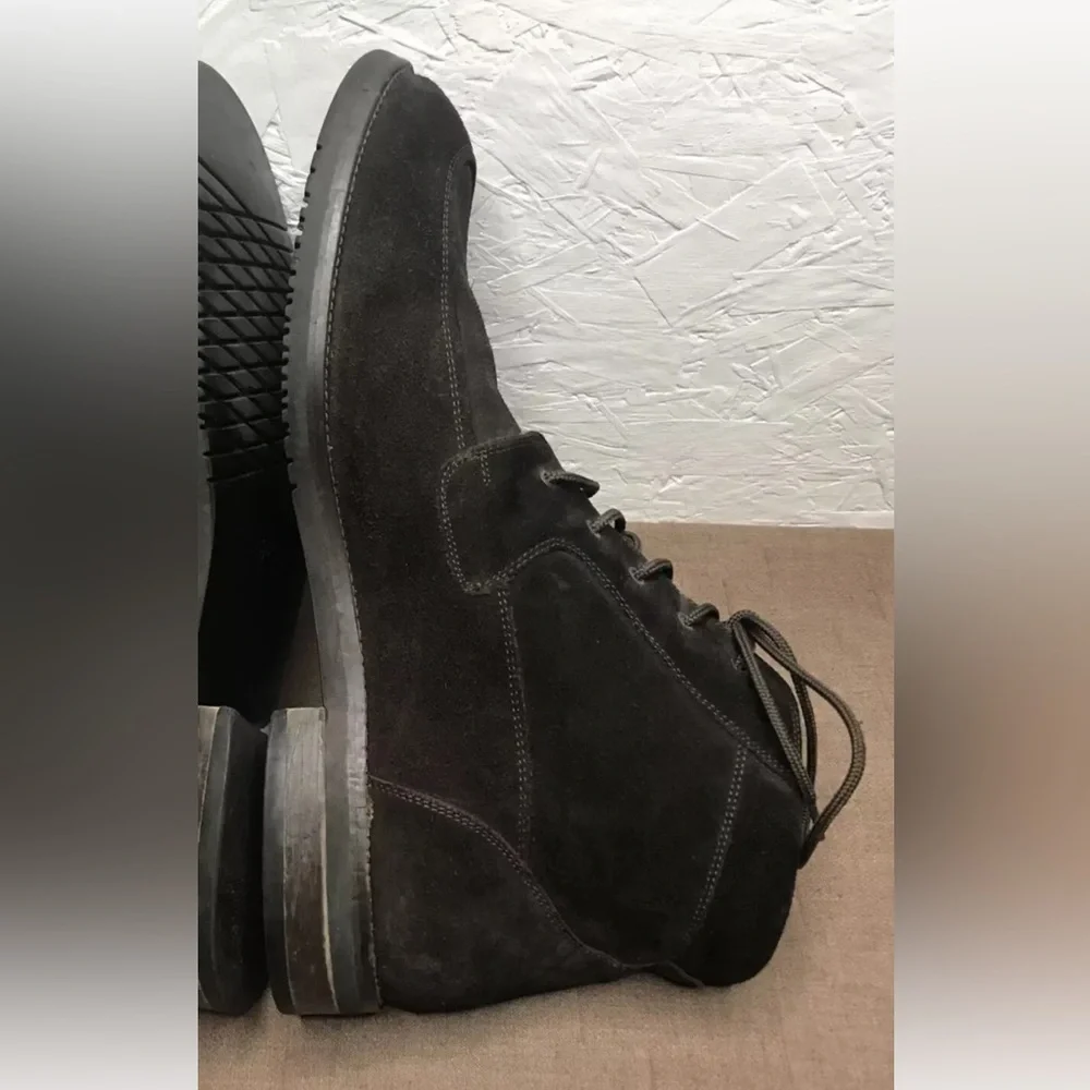 E.T. Wright Men's Ankle Boots Brown Suede Size 15EE (Extra Wide) Made in Italy
